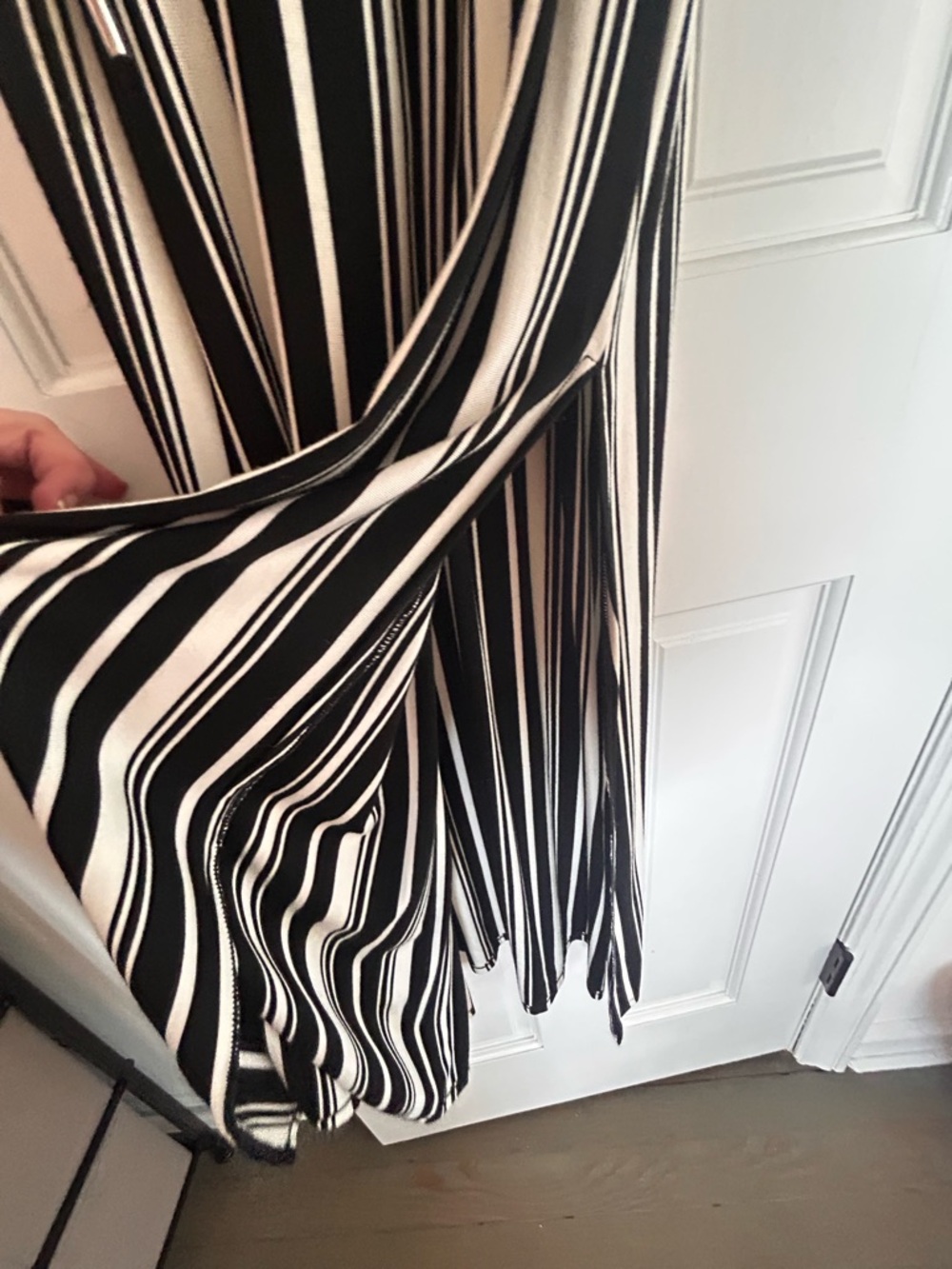 White House Black Market Black Dress with Contrast Trim - Picture 7 of 7